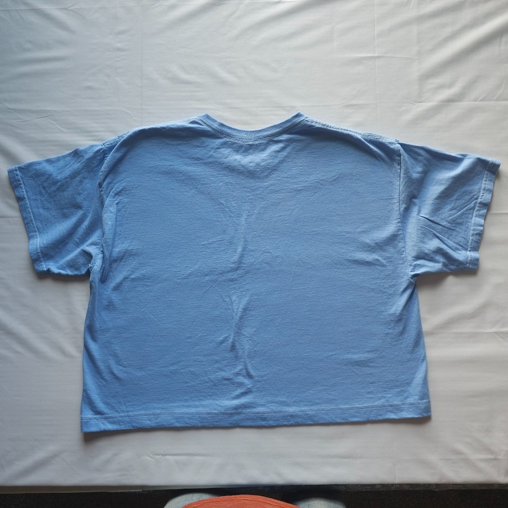Van Gogh Flowers Graphic T-Shirt Blue Size X Large Relaxed Fit Short Sleeve - Picture 10 of 10